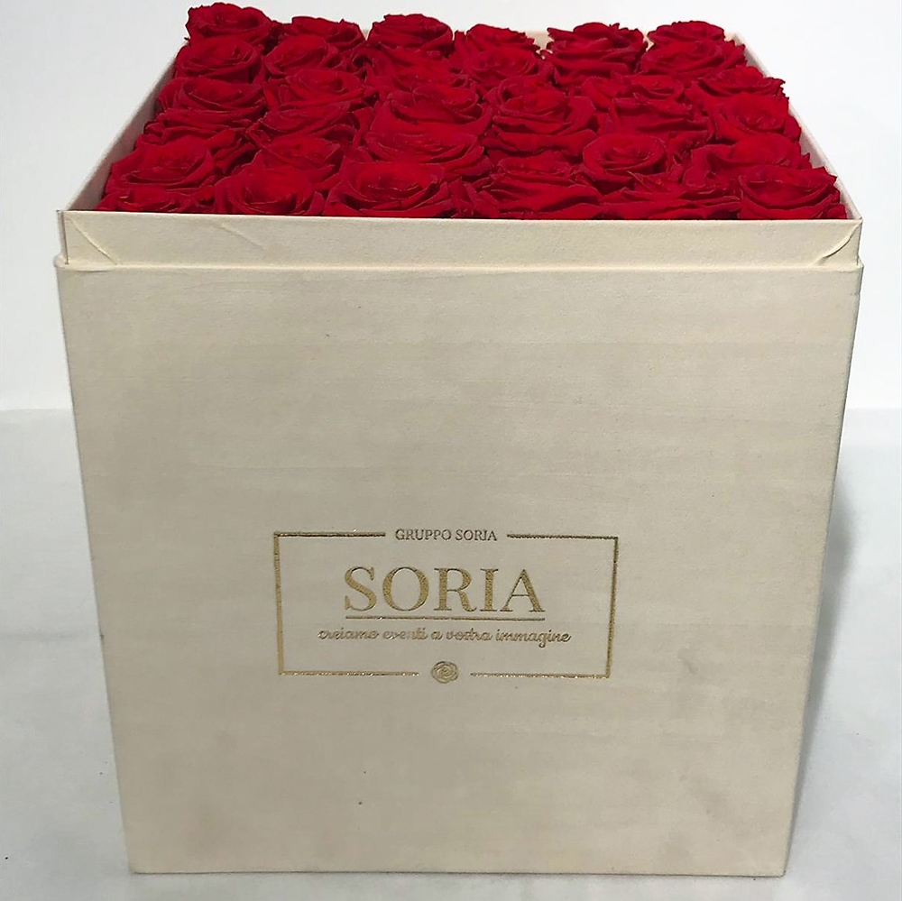 Scatola di Rose - Soria Fiori