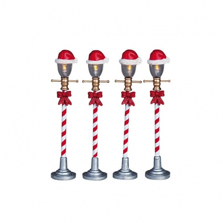 Santa Hat Street Lamp Set of 4 (Lampioni stradali)