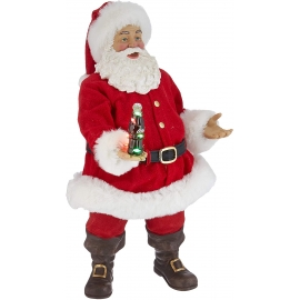 10.5" Babbo Natale con Bottiglia Coca-Cola Led - Kurt S. Adler