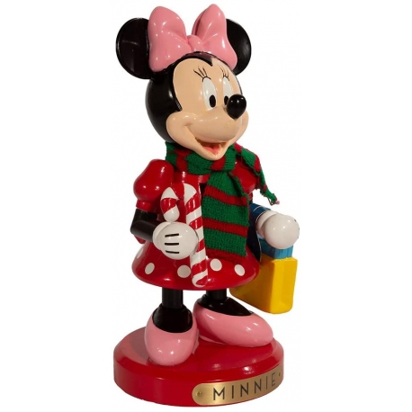 10"  Schiaccianoci MINNIE CON BASTONICO DI ZUCCHERO- Disney - Kurt S.Adler