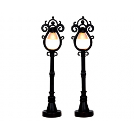 Lemax - PARISIAN STREET LAMP, SET OF 2, B/O (4.5V) (LAMPIONI PARIGINI)