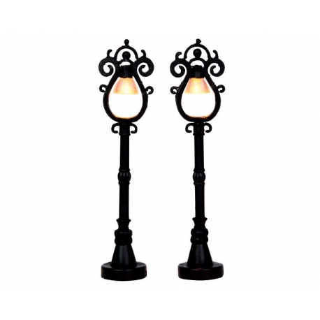 Lemax - PARISIAN STREET LAMP, SET OF 2, B/O (4.5V) (LAMPIONI PARIGINI)