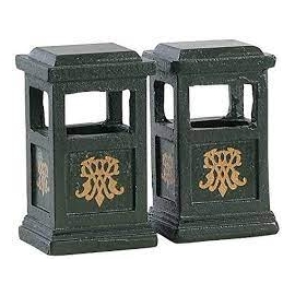 Lemax - GREEN TRASH CAN, SET OF 2 (PATTUMIERA VERDE)