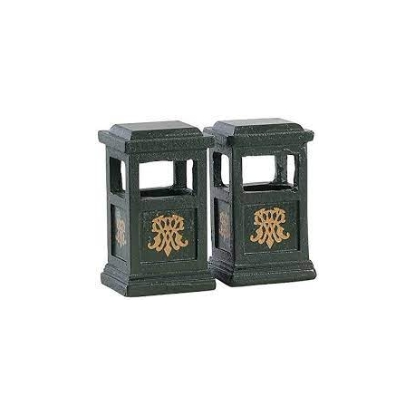 Lemax - GREEN TRASH CAN, SET OF 2 (PATTUMIERA VERDE)